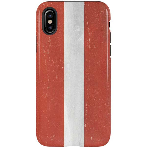 Latvia Flag Distressed iPhone XS Pro Case